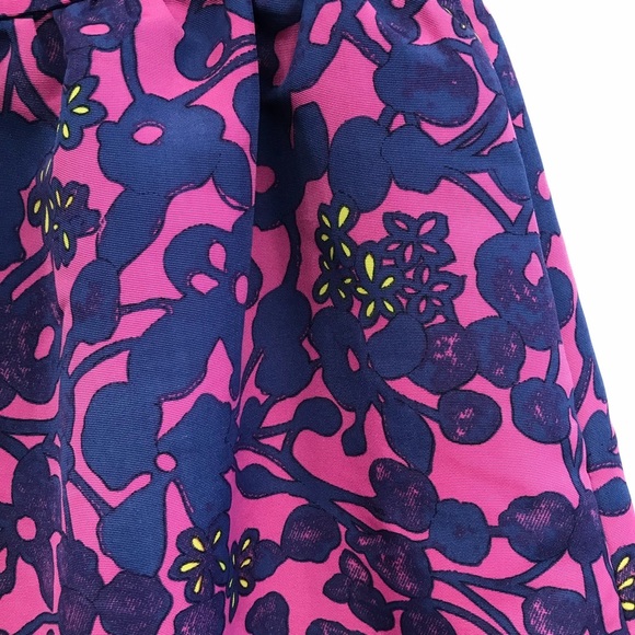 Pim + Larkin Mini Skirt Womens Size XS Floral Print Purple and Blue NWT - Picture 3 of 7
